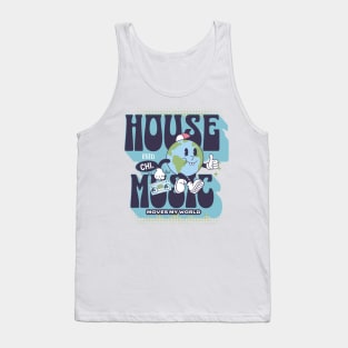 HOUSE MUSIC  - Moves My World (blue/purple) Tank Top